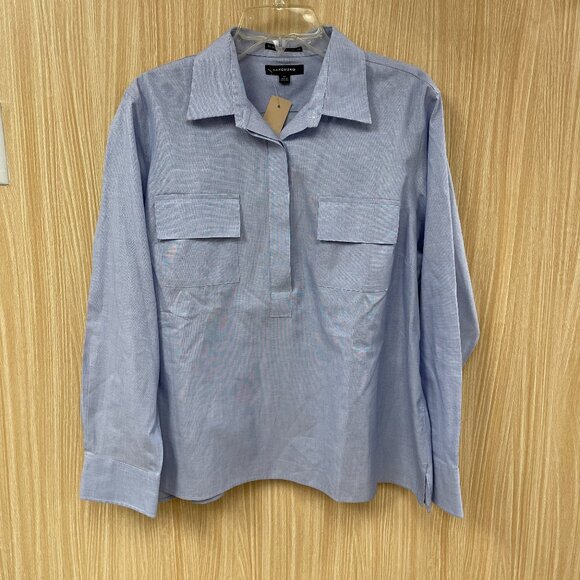 Lands' end blue top size 18P - Picture 1 of 5